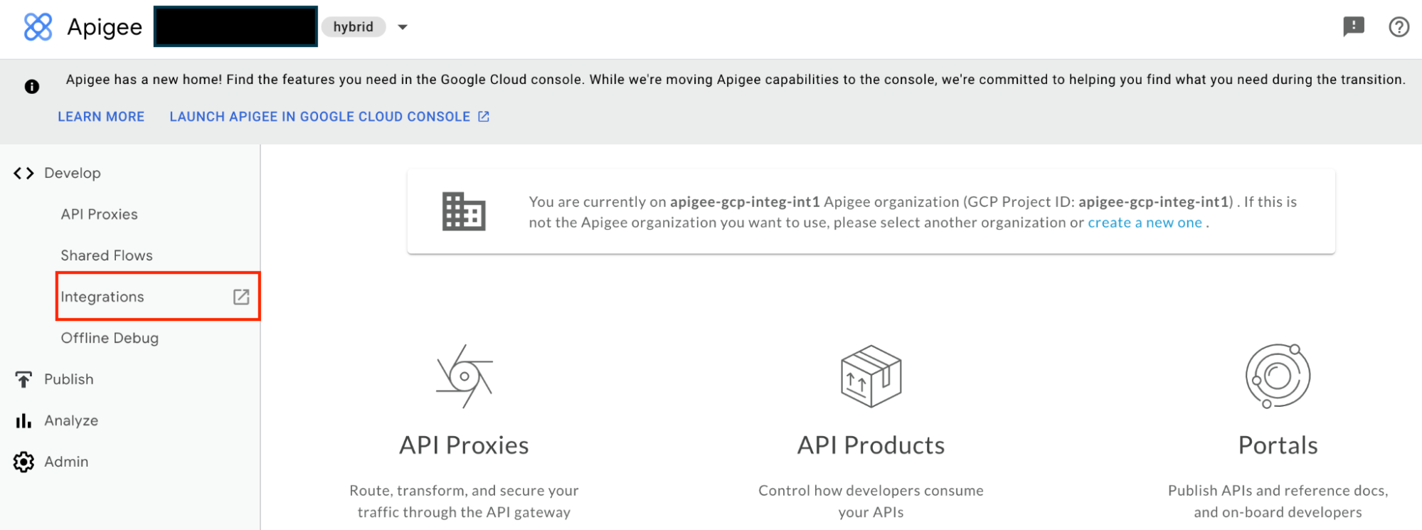 Redirection d&#39;Apigee vers Application Integration