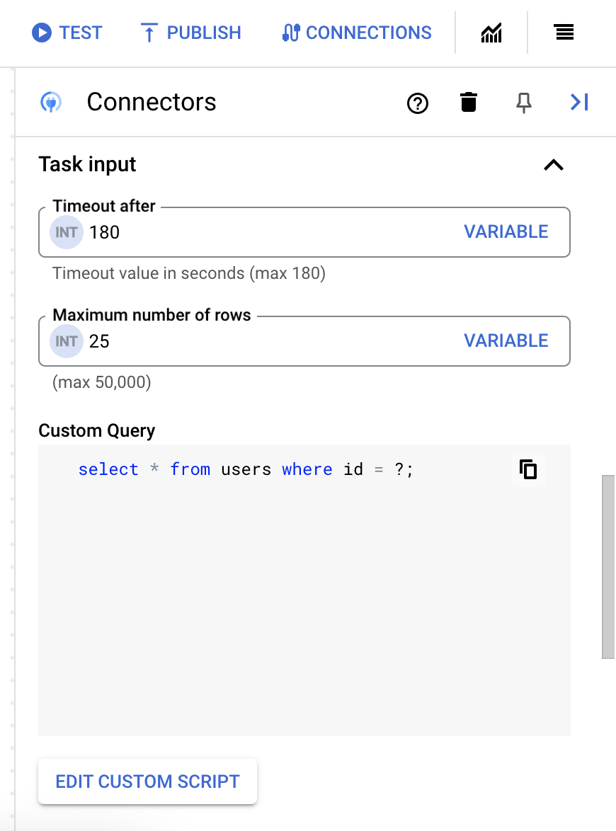 immagine che mostra custom-sql-query