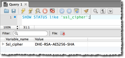 Testing if connection is over SSL.